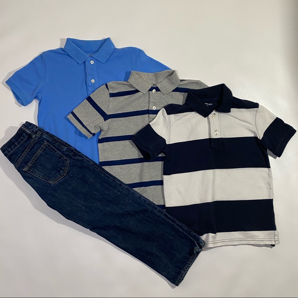 Boys Polo Style shirts Free jeans!